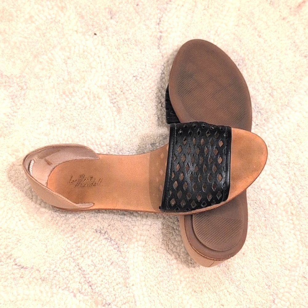 Loeffler Randall Black Sawyer Laser Cut D’Orsay Flats Size 7.5 - Picture 4 of 5